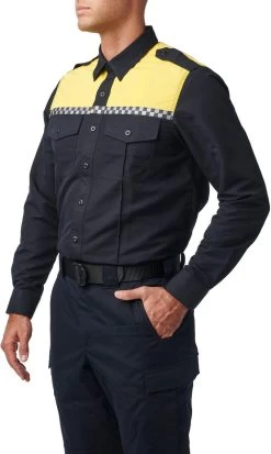 5.11 Tactical Men's Fast-Tac Hi-Vis Long Sleeve Uniform Shirt 72525 -Tactical Clothing Store 5.11 tactical mens fast tac hi vis long sleeve uniform shirt 72525 72525 45109.1669245032