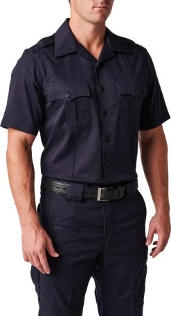 5.11 Tactical Men's NYPD Stryke Twill Short Sleeve Uniform Shirt 71401