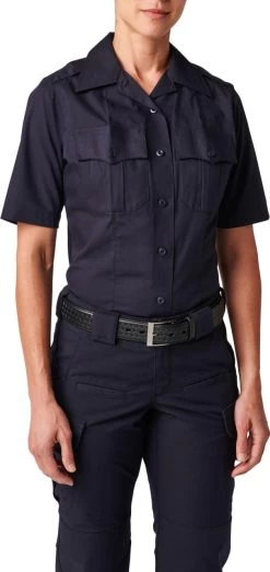 5.11 Tactical Women's NYPD Stryke RipStop Short Sleeve Uniform Shirt 61335 -Tactical Clothing Store 5.11 tactical womens nypd stryke ripstop short sleeve uniform shirt 61335 61335 48621.1669245476