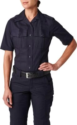 5.11 Tactical Women's NYPD Stryke RipStop Short Sleeve Uniform Shirt 61335 -Tactical Clothing Store 5.11 tactical womens nypd stryke ripstop short sleeve uniform shirt 61335 61335 74004.1669245074