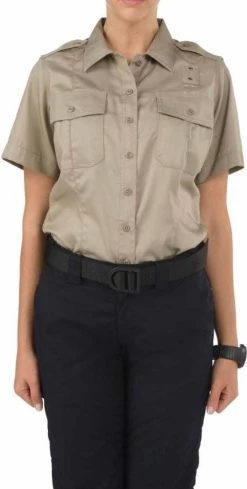 5.11 Tactical Women's Twill PDU Class A Short Sleeve Shirt 61158 -Tactical Clothing Store 5.11 tactical womens twill pdu class a short sleeve shirt 61158 61158 53903.1603762918