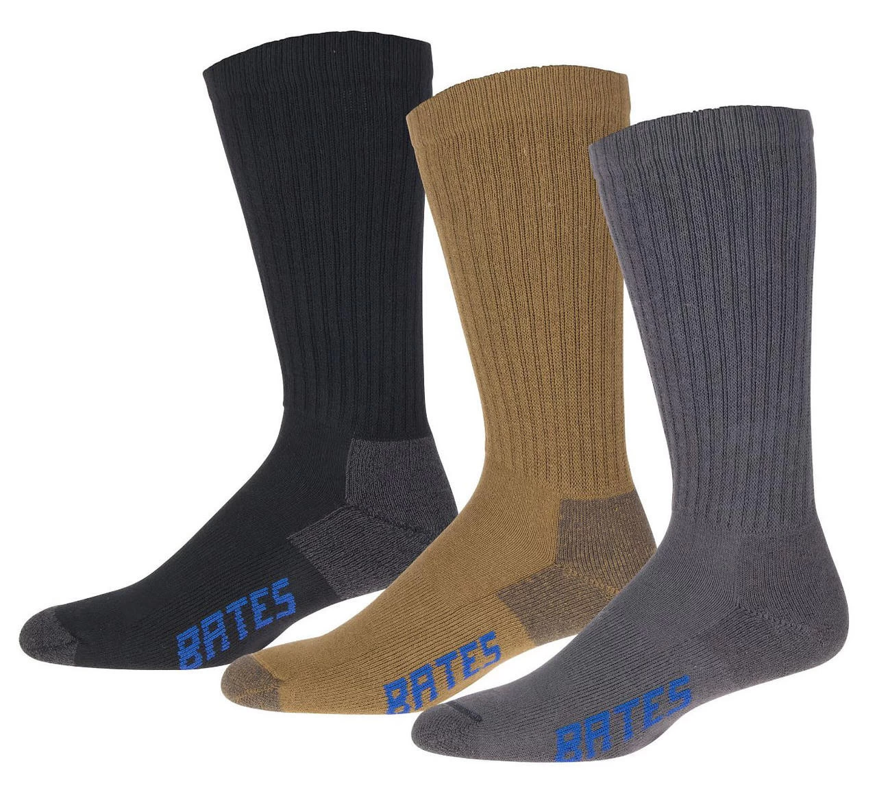 Bates 6PK Cotton Comfort Crew Sock 3 Bates 6PK Cotton Comfort Crew Sock