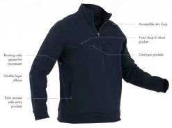 First Tactical Men's 1/4 Zip Cotton Job Shirt 118507 -Tactical Clothing Store first tactical mens 14 zip cotton job shirt 118507 88358.1626382984
