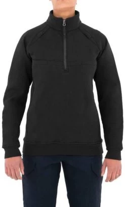 First Tactical Women's 1/4 Zip Cotton Job Shirt 128507 -Tactical Clothing Store first tactical womens 14 zip cotton job shirt 128507 19821.1626383701