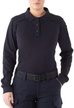 First Tactical Women's Cotton Long Sleeve Polo 121502