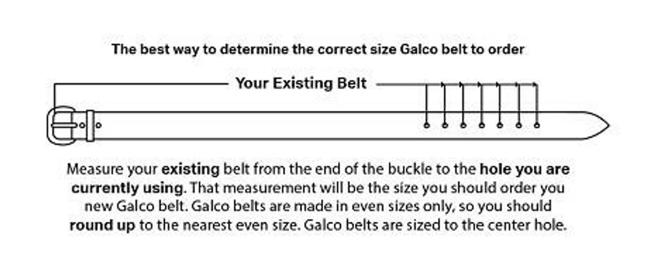 Galco SB6 Fancy Stiched 1 3/4" Holster Belt 4 Galco SB6 Fancy Stiched 1 3/4" Holster Belt - Image 2