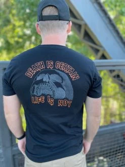 LA Police Gear Death Is Certain Glow In The Dark T-Shirt -Tactical Clothing Store la police gear death is certain glow in the dark t shirt deathiscertain 90980.1658600846