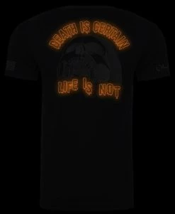 LA Police Gear Death Is Certain Glow In The Dark T-Shirt -Tactical Clothing Store la police gear death is certain t shirt deathiscertain 31689.1634202382