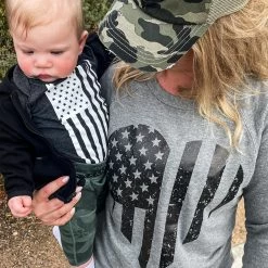 LA Police Gear Distressed Flag Baby Onesie -Tactical Clothing Store la police gear distressed flag baby onesie df onesie 01813.1645189711