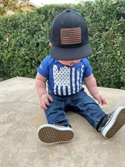 LA Police Gear Distressed Flag Baby Onesie -Tactical Clothing Store la police gear distressed flag baby onesie df onesie 44250.1641639579