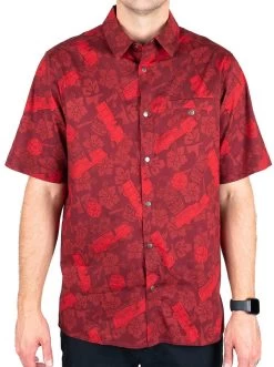 LA Police Gear Fire Tactical Tiki™ Short Sleeve Button Up Shirt