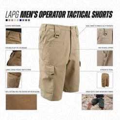 LA Police Gear Men's Operator Tactical Shorts -Tactical Clothing Store la police gear mens operator tactical shorts bos5001ewb 60773.1648132363