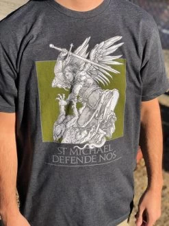 LA Police Gear Men's St. Michael Defende Nos T- Shirt -Tactical Clothing Store la police gear mens st michael defende nos t shirt defende stmichael 36539.1603739194