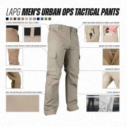 LA Police Gear Men's Urban Ops Tactical Pants -Tactical Clothing Store la police gear mens urban ops tactical pants ccp1017lrs 17241.1648132349