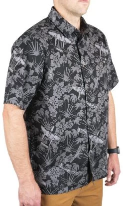 LA Police Gear Plane Tactical Tiki™ Short Sleeve Button Up Shirt -Tactical Clothing Store la police gear plane tactical tiki short sleeve button up shirt ssbu plane 51296.1660157634