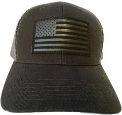 LA Police Gear Subdued Leather Flag Patch Hat -Tactical Clothing Store la police gear subdued leather flag patch hat sublfph 16787.1601481647