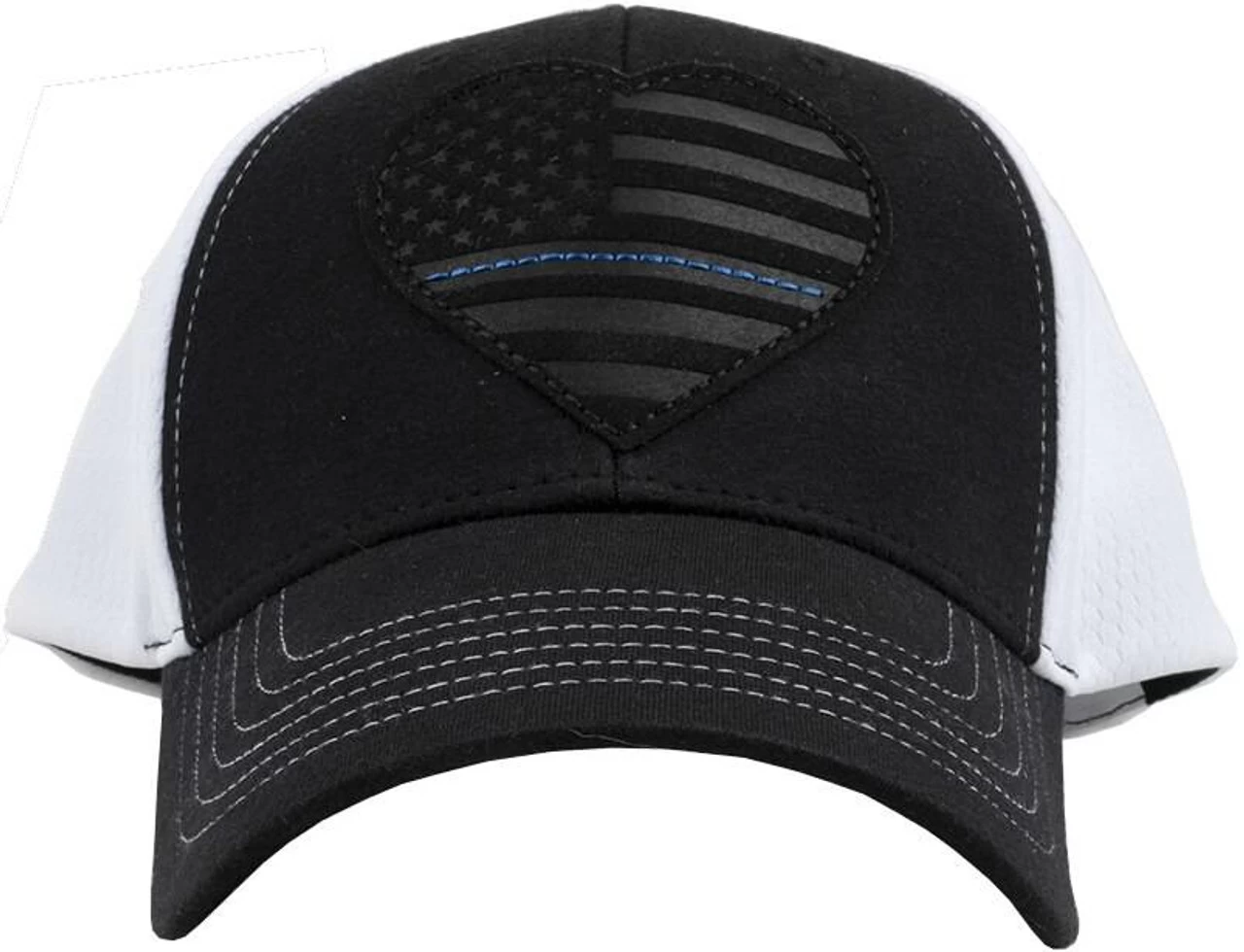 LA Police Gear TBL Subdued Leather Heart Flag Patch Hat 4 LA Police Gear TBL Subdued Leather Heart Flag Patch Hat - Image 2