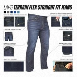 LA Police Gear Terrain Flex Straight Fit Jeans -Tactical Clothing Store la police gear terrain flex straight fit jeans jrf2001 26725.1654709047
