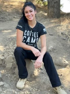 LA Police Gear Women's Coffee Camo Ammo T-Shirt -Tactical Clothing Store la police gear womens coffee camo ammo t shirt cca 19274.1623808104