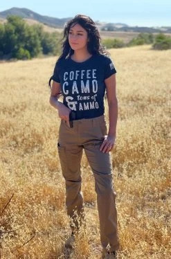 LA Police Gear Women's Coffee Camo Ammo T-Shirt -Tactical Clothing Store la police gear womens coffee camo ammo t shirt cca 36094.1623808124