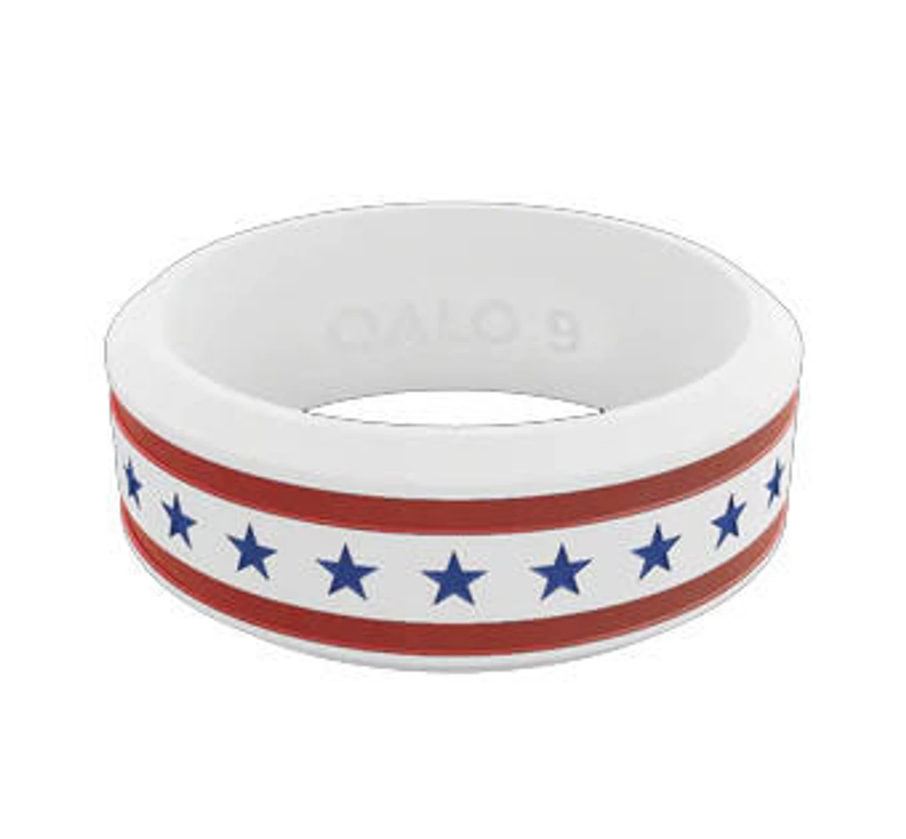QALO Folds Of Honor Unisex White Stars And Stripes Modern Ring 6 QALO Folds Of Honor Unisex White Stars And Stripes Modern Ring - Image 4