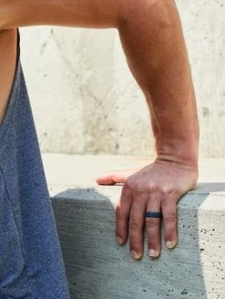 Qalo Men's Slate Grey Step Edge Narrow Polished Ring QS9-MNG 9 Qalo Men's Slate Grey Step Edge Narrow Polished Ring QS9-MNG -Tactical Clothing Store qalo mens slate grey step edge narrow polished ring qs9 mng qs9 mng 70477.1646487310